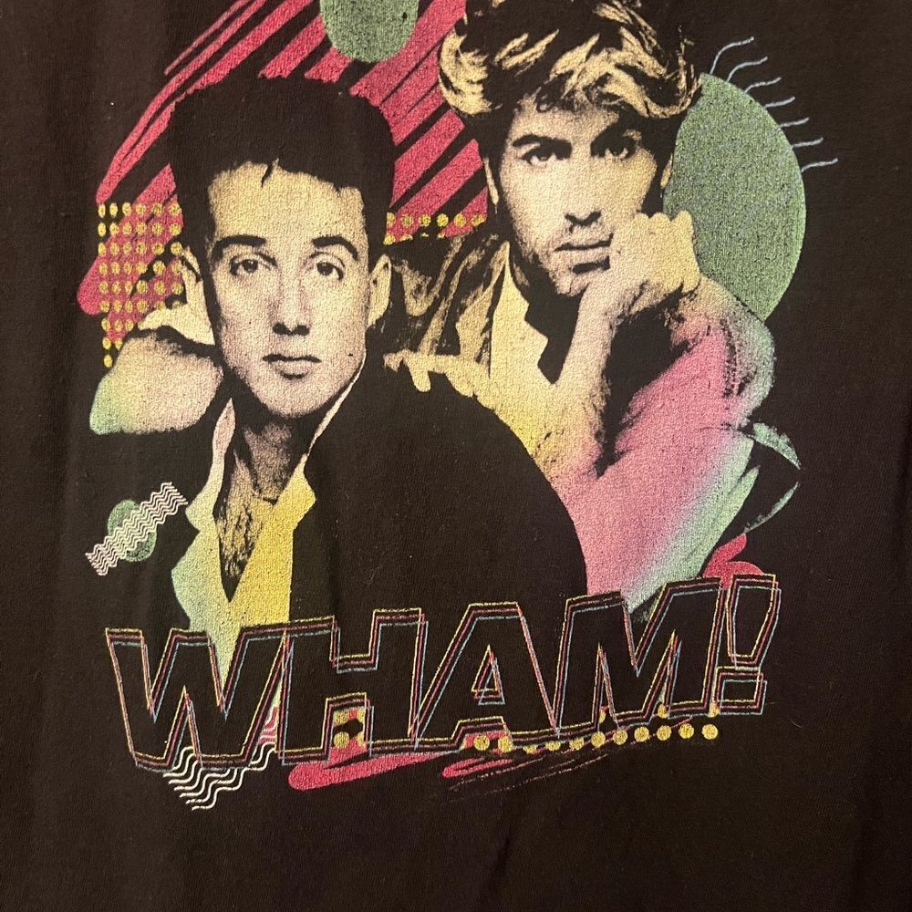 Black WHAM! Graphic Art Tank Top 80’a look tank top. Unisex size Medium. - Picture 2 of 6